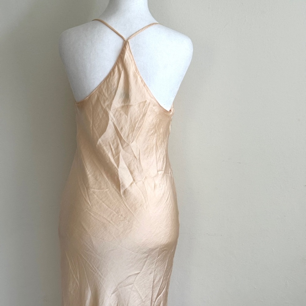 Vintage Stunning Light Peach Silk Slipdress. Size Small/Medium - Picture 13 of 13